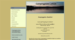 Desktop Screenshot of campingplatz-lehnin.de