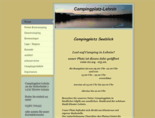 Tablet Screenshot of campingplatz-lehnin.de